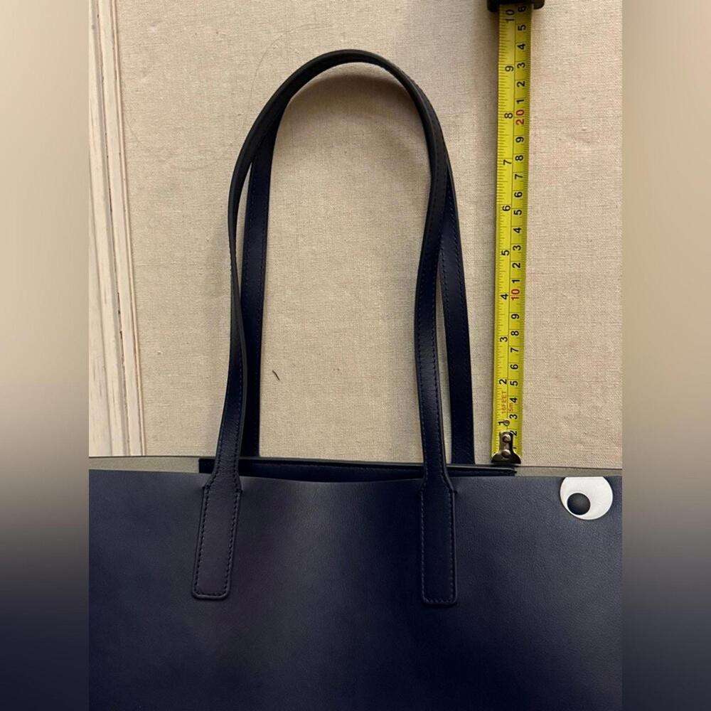 Anya Hindmarch Ebury Eyes Tote Bag in Navy Leather NWT - Picture 11 of 13